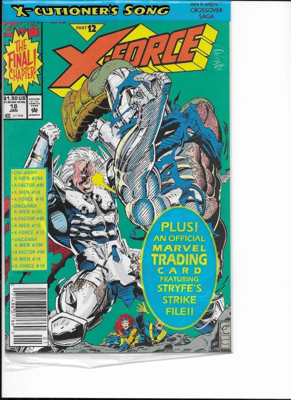 X-Force #18 Newsstand Edition (1992)