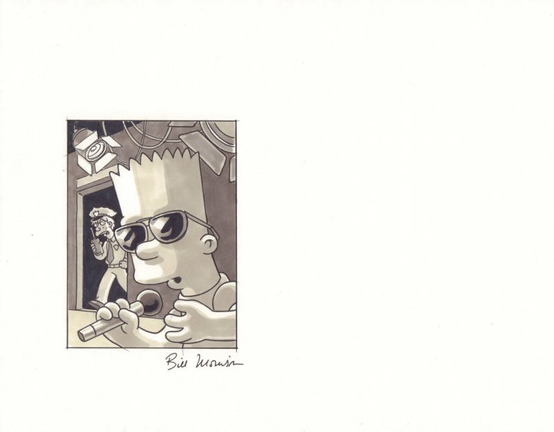 The Simpsons Rejected Season 10 DVD Booklet Art - B -  Bart art by Bill Morrison
