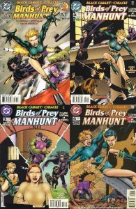 BIRDS OF PREY MANHUNT (1996) 1-4  the COMPLETE series! Black Canary, Catwoman. .