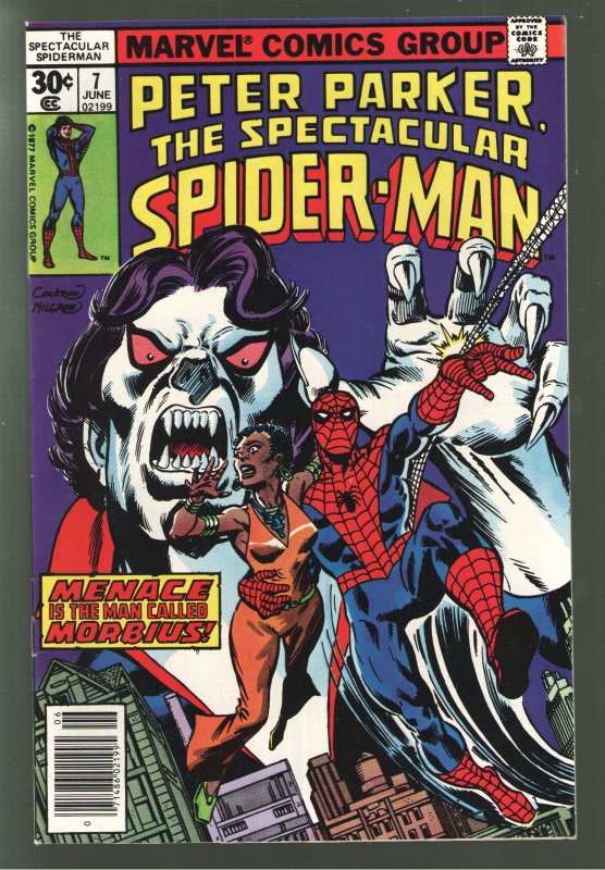 PETER PARKER SPECTACULAR SPIDERMAN 7 VF+ 8.5  EARLY MORBIUS