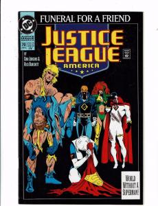 Justice League America # 70 NM- Fourth Print DC Comic Book Batman Superman CB9 