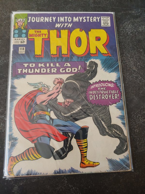 Journey into Mystery Thor #118 - 1st Full Appearance of Destroyer 1965 VG