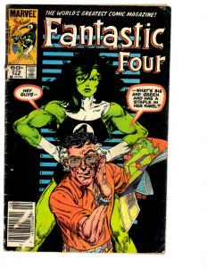 5 Fantastic Four Marvel Comic Books # 273 274 275 276 277 She-Hulk Thing BH12