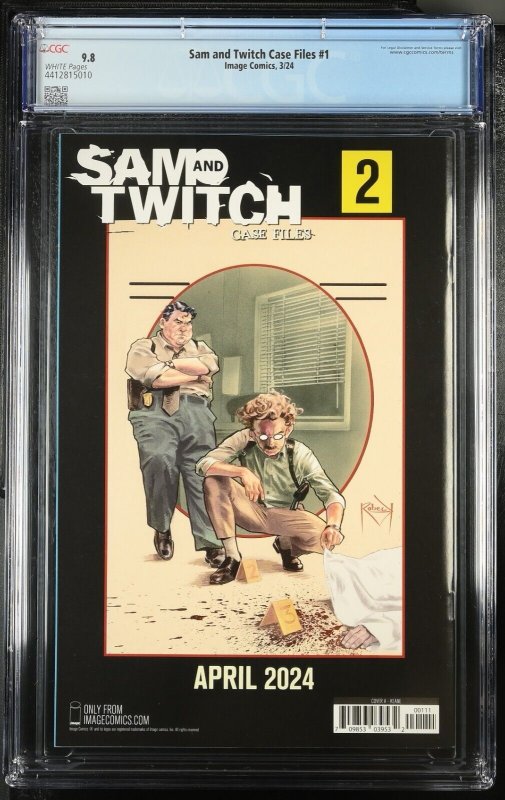 Sam and Twitch Case Files #1  CGC 9.8 Cover A Image 2024 New Spawn Universe Book