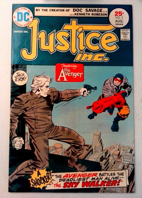 Justice Inc. #2 DC 1975 VF Bronze Age Comic Book 1st Print