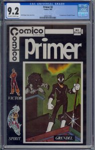 PRIMER #2 CGC 9.2 1ST GRENDEL AND ARGENT MATT WAGNER 1004