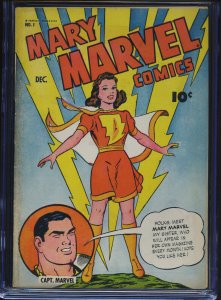 MARY MARVEL COMICS #1 - CGC-6.0, OW - Golden Age