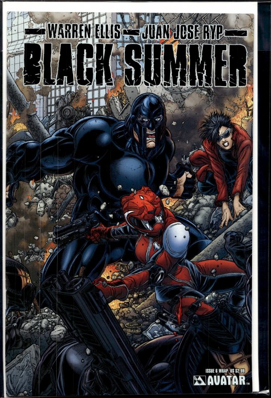 Black Summer #6 Wraparound Cover (2008) Black Summer