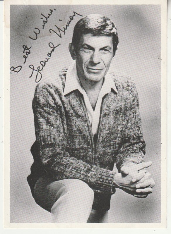 Autographed Leonard Nimoy Fan Club photo(No C.O.A.)