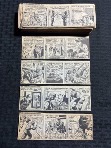 1991 AMAZING SPIDER-MAN by Stan Lee & Larry Lieber 6.5x2 Comic Strips LOT of 239