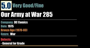 Our Army at War 285 (1975) VG/FN Bronze Age DC War Comics