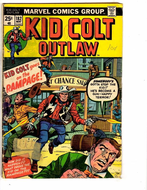 3 Marvel Comics Western Gunfighters # 21 23 Kid Colt Outlaw #182 Apache Kid J208
