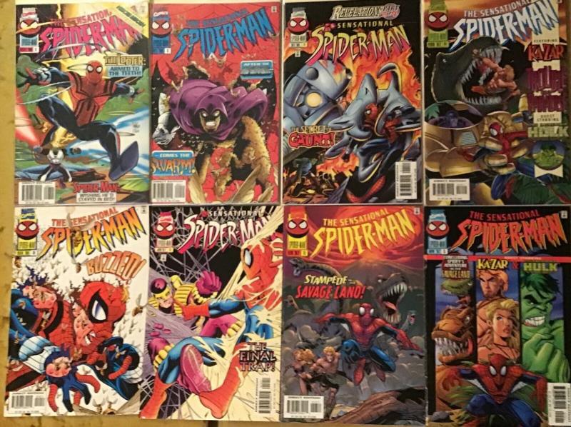 SENSATIONAL SPIDER-MAN MARVEL 8 CONSECUTIVE ISSUES #8-15 NM CONDITION 