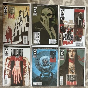 Punisher Max #1,3,4,5,7,20 Series 10 NM Lot 2010 Jason Aaron
