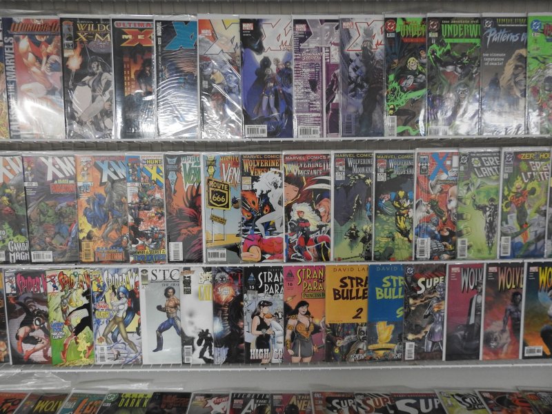 Huge Lot of 150+ Comics W/ X-Men, Green Lantern, Wolverine! Avg. VF Condition!