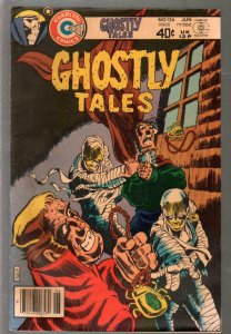 Ghostly Tales #136 1979-Charlton-mummmy strangulation cover-R. Larson-VG