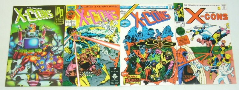 Unfunny X-Cons #1 VF/NM one-shots + (3) variants - x-men parody 1X 1Y 1Z + (2nd)