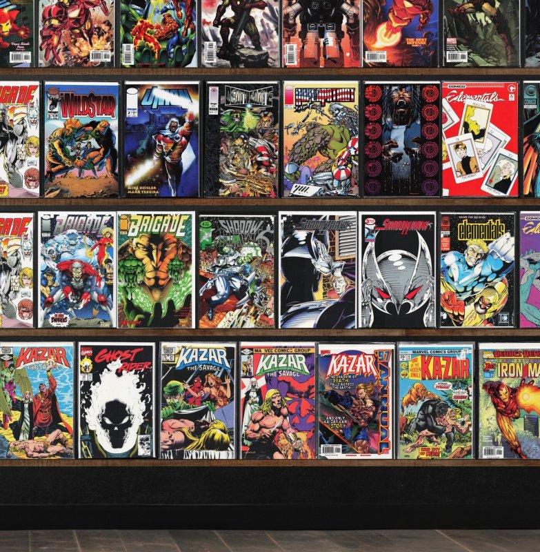 Huge Lot 140+ Comics with Iron Man, Ka Zar The Savage, Elementals & More!