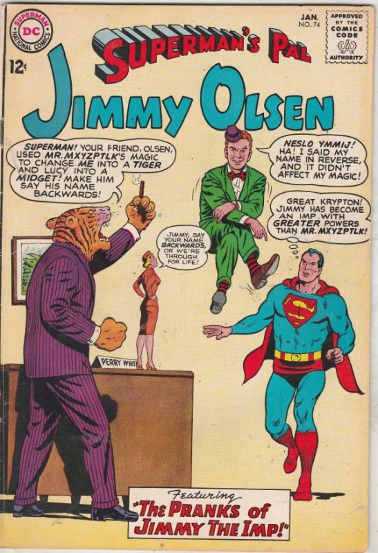 Jimmy Olsen, Superman's Pal  #74 (Jan-64) VF/NM High-Grade Jimmy Olsen