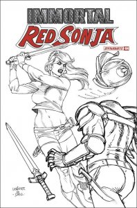 Immortal Red Sonja #4G VF/NM ; Dynamite | 1:15 variant Linsner