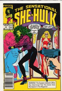 The Sensational She-Hulk #4 Newsstand Edition (1989) She-Hulk