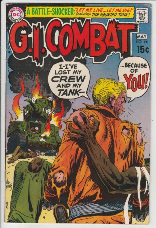 G.I. Combat #141 (May-70) VF High-Grade The Haunted Tank