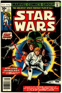 Star Wars #1 (1977) [Key Issue] 1st printing, a New Hope, Luke, Han Solo, Vader