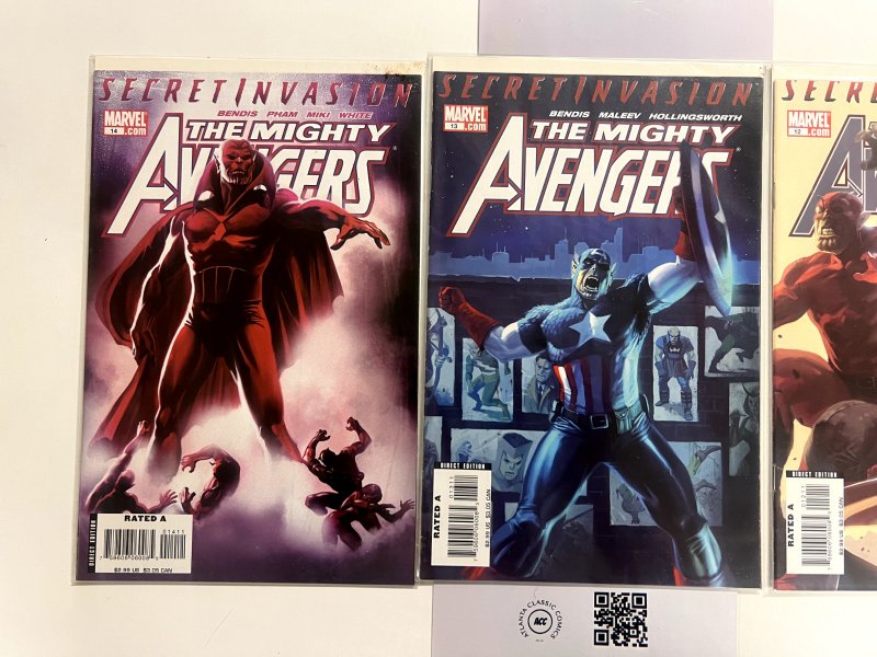 3 The Mighty Avengers Marvel Comic Books # 12 13 14 Defenders Thor Hulk 16 JS23