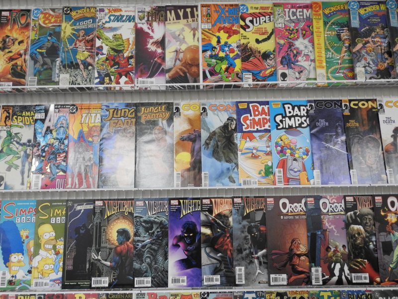 Huge Lot of 190 Comics W/ X-Men, Thor, Wonder Woman Avg. VF- Condition!