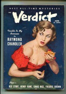 VERDICT-#1-JUNE 1953-PULP-CHANDLER-STOUT-SOUTHERN STATES PEDIGREE-fn minus