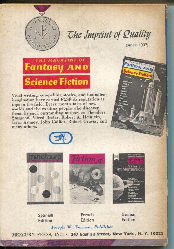 Fantasy & Science Fiction 8/1966-Robert E. Howard-Asimov-Gray Morrison-pulp-VG