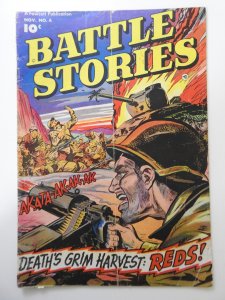 Battle Stories #6 (1952) GD+ Condition! 1 1/2 in spine split