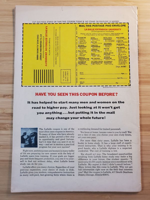 Weird Wonder Tales #1 (1973) Marvel Comics low grade split spine, still attached