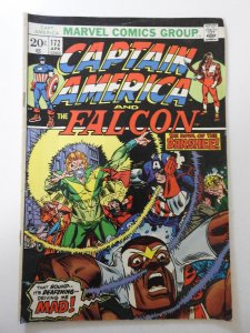 Captain America #172 (1974) VG+ Condition MVS intact! 1/2 in spine split