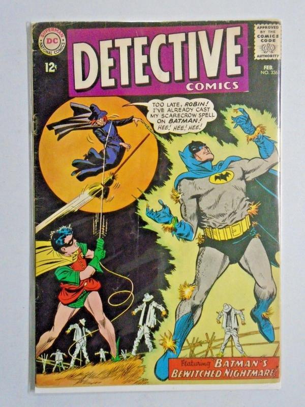 Detective Comics #336 - First 1st Series - see pic - detached cover - 2.0 - 1965