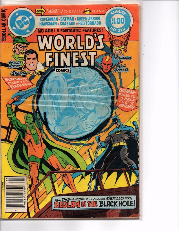 DC Comics World's Finest Comics #270 VF+ Batman Superman Shazam Green Arrow