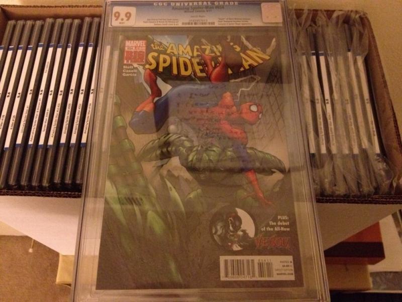 AMAZING SPIDER-MAN 654 CGC 9.9 ! NOT 9.8 MINT!!! FLASH AS VENOM DEATH OF MARLA 