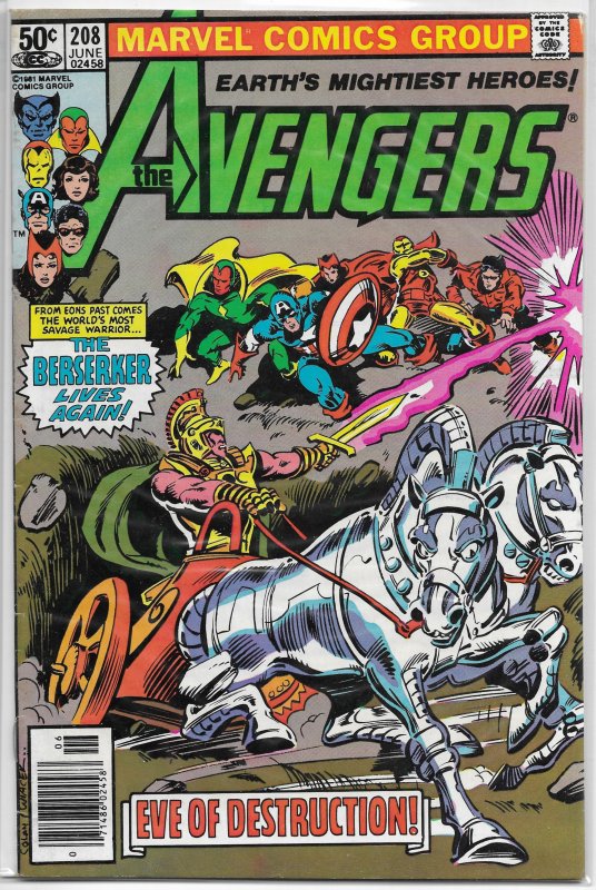 Avengers   vol. 1   #208 FN Budiansky/Colan, Vision, Scarlet Witch