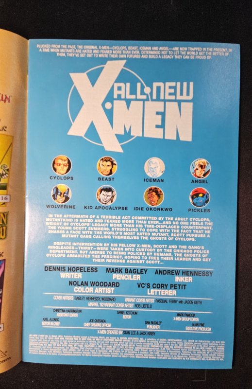 All-New X-Men #3, NM- Marvel, 2016