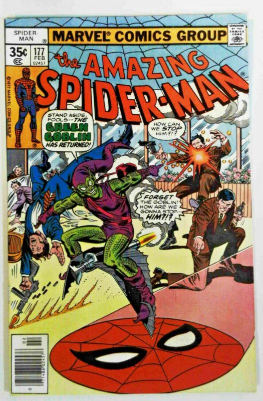 AMAZING SPIDER-MAN #177  VF-  Green Goblin! Ross Andru! Marvel 1978 Comic