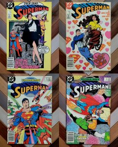 SUPERMAN #11-14 (DC 1987) HIGH GRADE Set of 4 MR MXYZPTLK! NEWSSTAND John Byrne