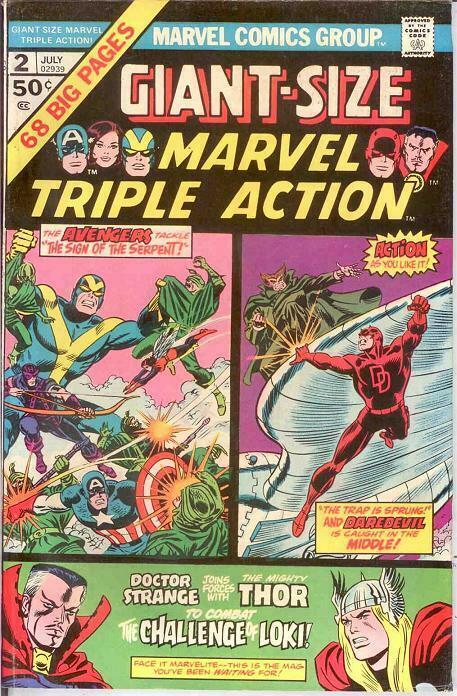 MARVEL TRIPLE ACTION GS  2 VF  July 1975 COMICS BOOK