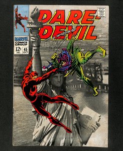 Daredevil #45 vs Jester! Statue of Liberty Gene Colan Cover Art!