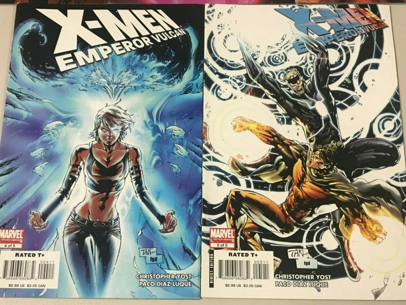 X-MEN EMPEROR VULCAN#1-5 VF/NM  LOT 2009 MARVEL COMICS