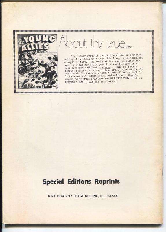 Flashback #8 1970's-Reprints Young Allies #8 from 1941-VF/NM