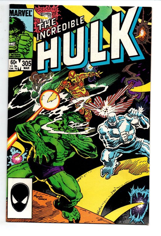 Incredible Hulk #305 - Mignola Cover - 1985 - NM 