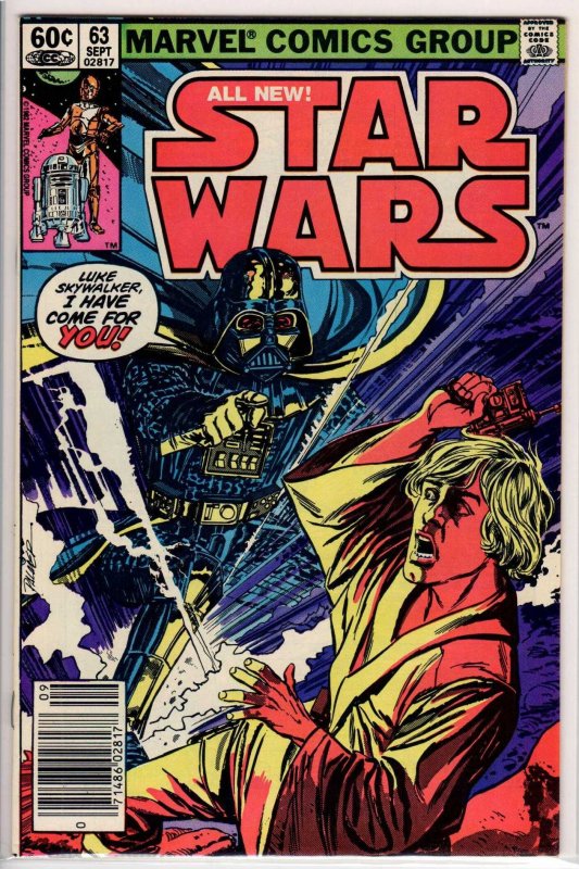 Star Wars #63 Newsstand Edition (1982) 7.5 VF-