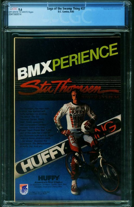 SWAMP THING #37 CGC Graded 9.6-First Hellblazer-2041560014