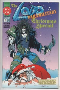 LOBO PARAMILITARY CHRISTMAS SPECIAL #1, NM, Simon Bisley, 1991 Santa