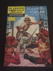 CLASSICS ILLUSTRATED #119: SOLDIERS OF FORTUNE HRN 120 VG+ Condition